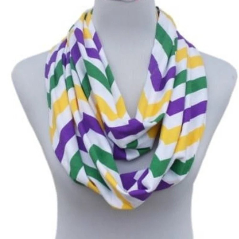 Mardi Gras Infinity Scarf